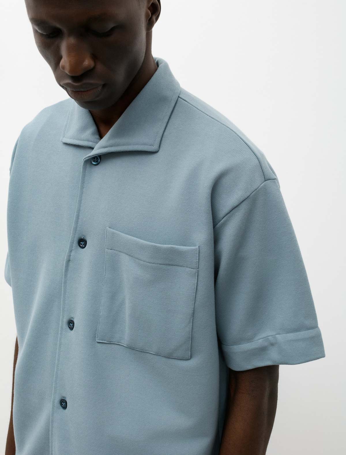 Arpenteur Coral Rachel Mesh Shirt - Stone Blue | Garmentory