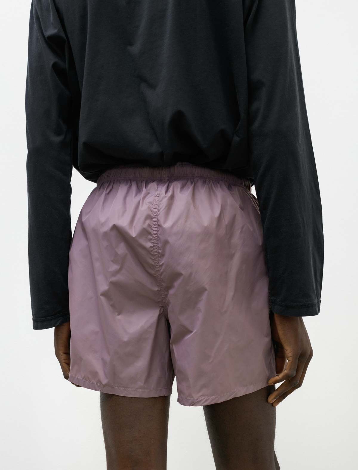 Our Legacy Nylon Drape Tech Trunks Lilac Garmentory