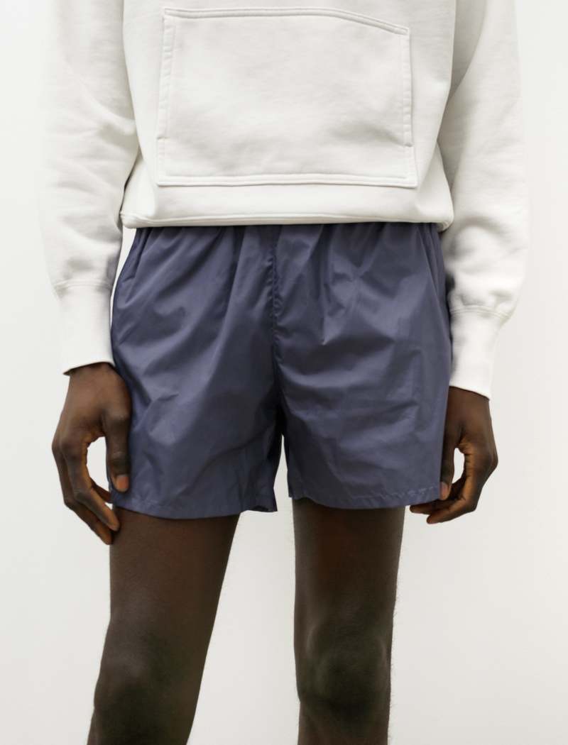 Our Legacy Nylon Drape Tech Trunks - Steel Blue | Garmentory