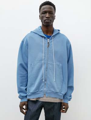 Camiel Fortgens Short Zipped Hoodie - Blue | Garmentory