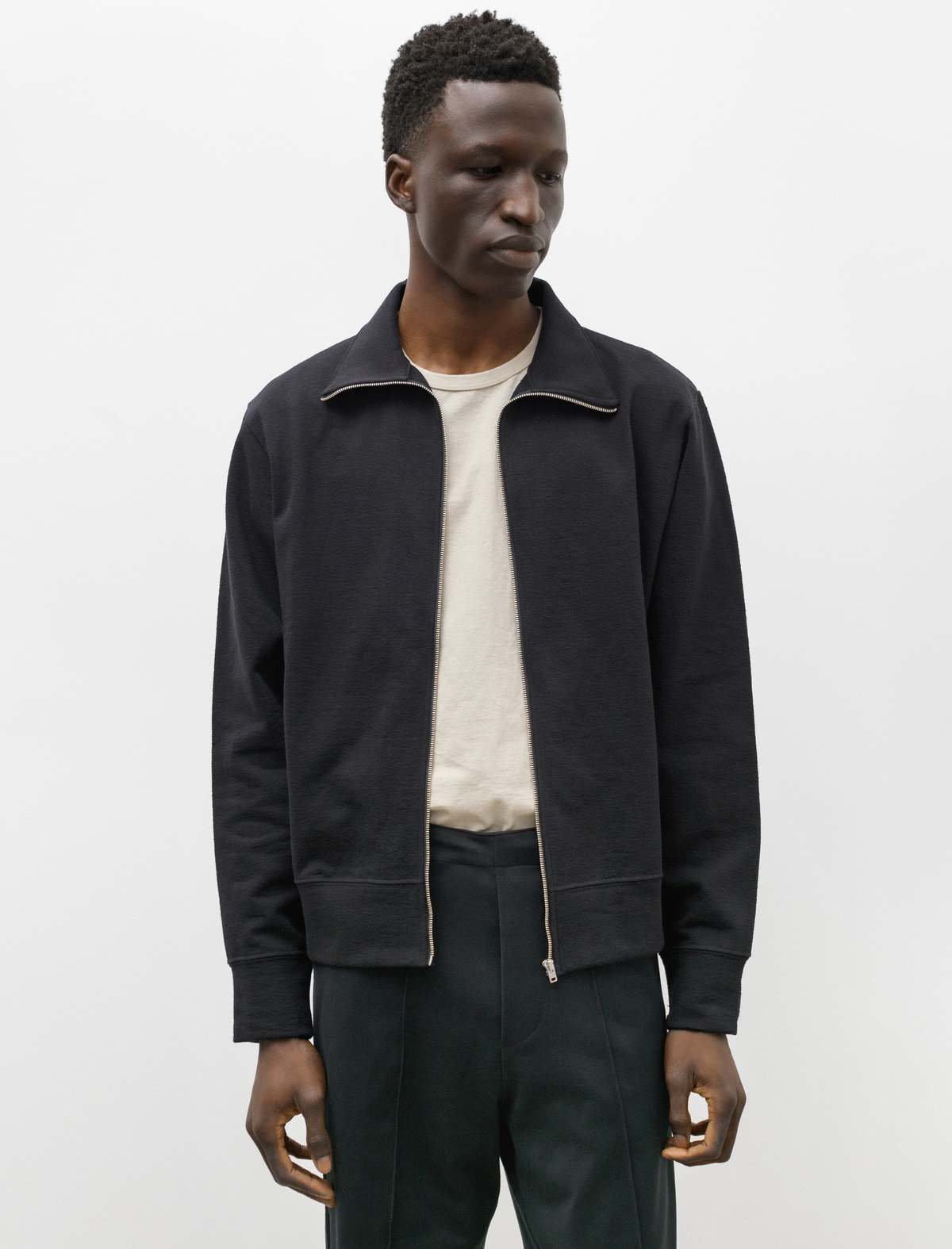 Lady White Co. Textured Full Zip - Black | Garmentory