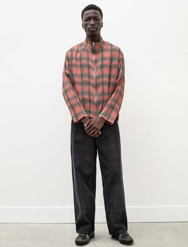 Our Legacy Vast Cut Overdyed Big Lumberjacket Print - Black