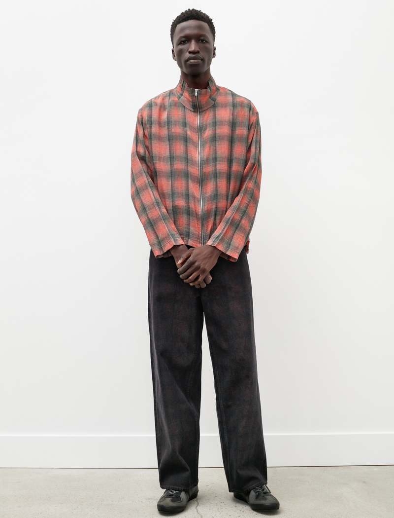 Our Legacy Vast Cut Overdyed Big Lumberjacket Print - Black