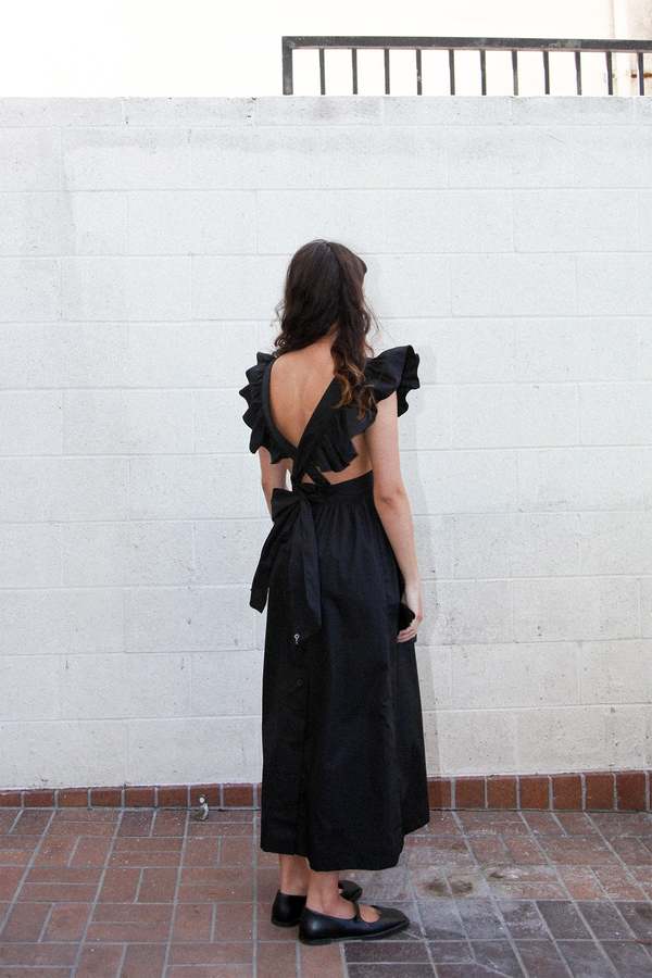 KkCo Studio Lulu Apron Dress - Black | Garmentory