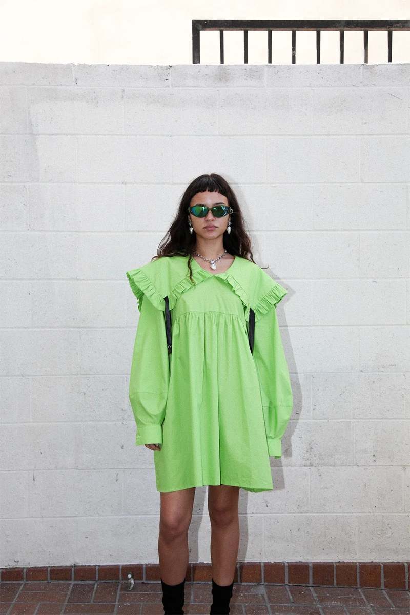 KkCo Studio Mini Sailor Dress - Celery | Garmentory