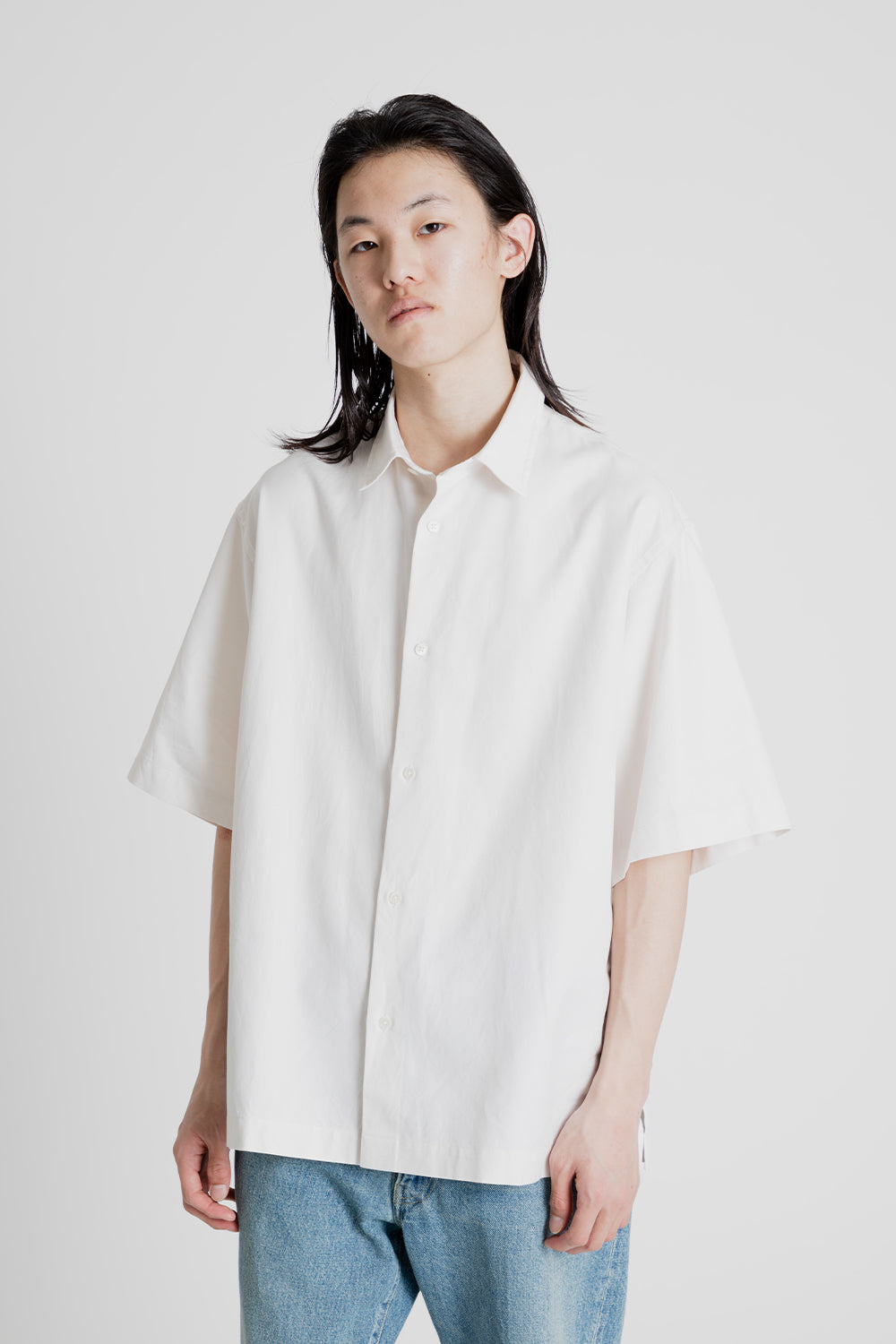 KAPTAIN SUNSHINE Half Sleeve Shirt - Ecru | Garmentory