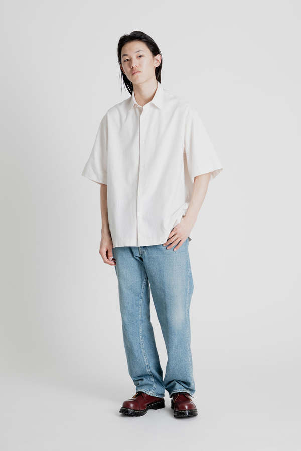 KAPTAIN SUNSHINE Half Sleeve Shirt - Ecru | Garmentory