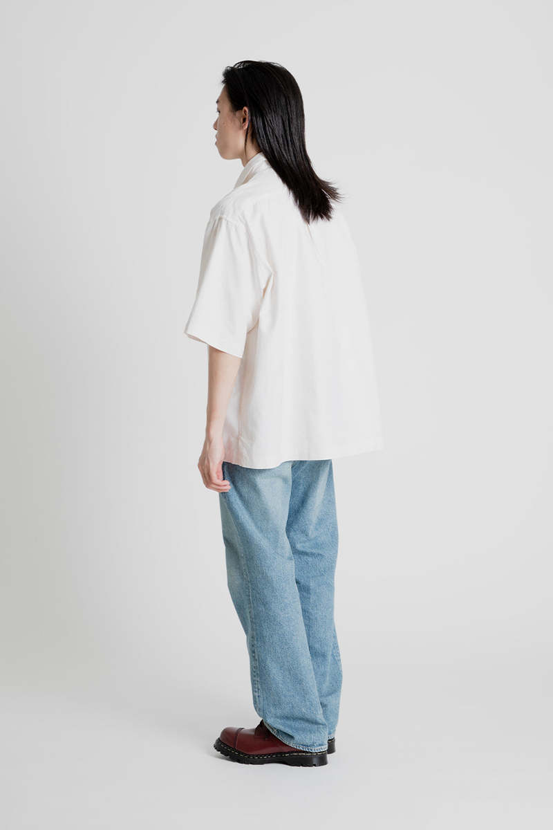 KAPTAIN SUNSHINE Half Sleeve Shirt - Ecru | Garmentory 