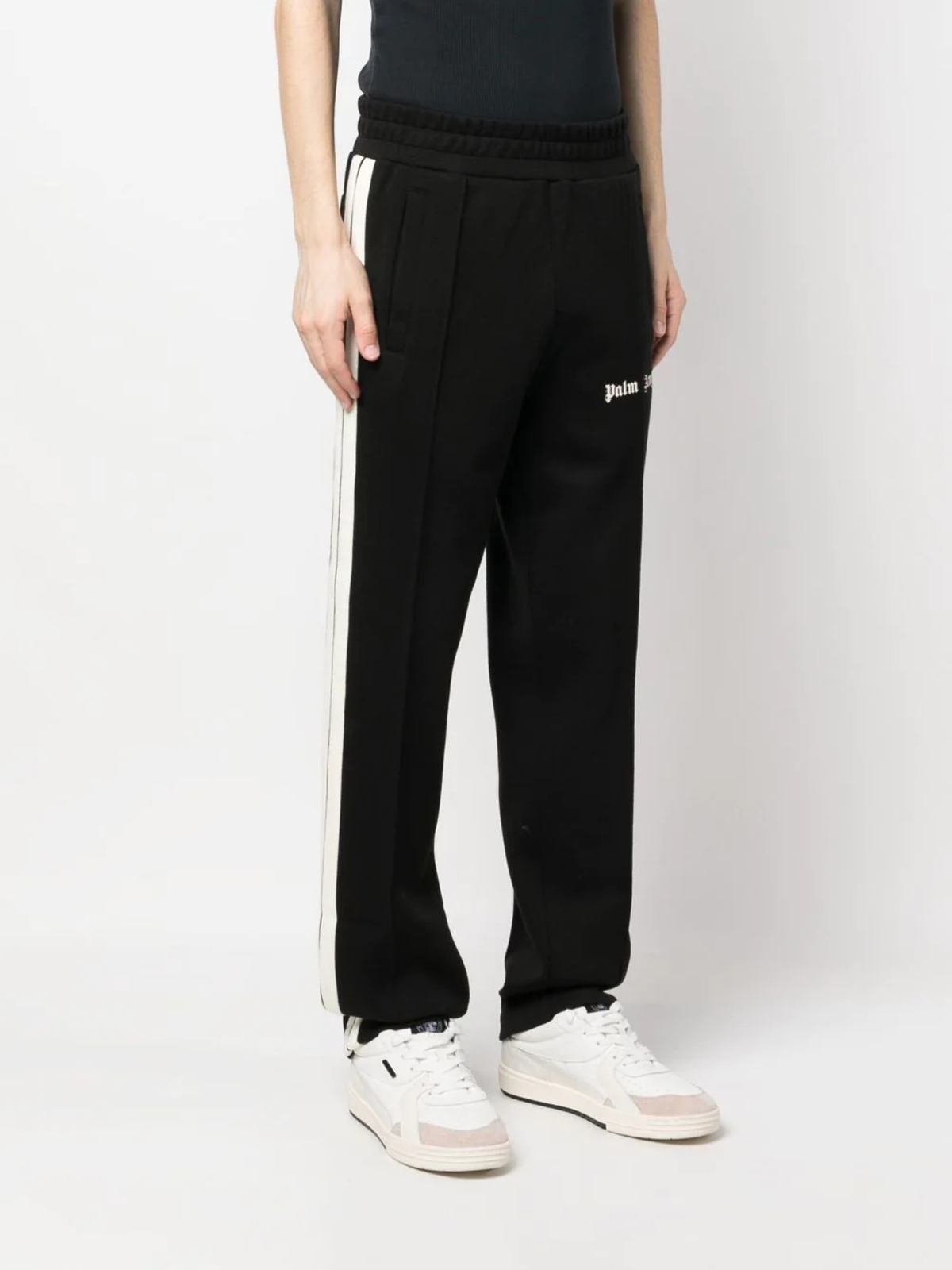 Palm Angels Classic Knit Track Pants - Black Off | Garmentory