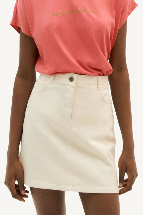 Thinking MU Marsha Skirt - Ivory
