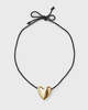 Annika Inez Large Heart Necklace - Gold - Thumbnail 1
