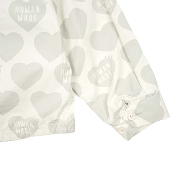 HUMAN MADE HEART ZIP-UP PARKA【S】 Human Made HEART ZIP-UP PARKA - WHITE | Garmentory