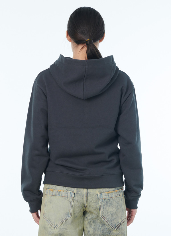 Vaquera Tattoo Patch Zip Hoodie - Black | Garmentory