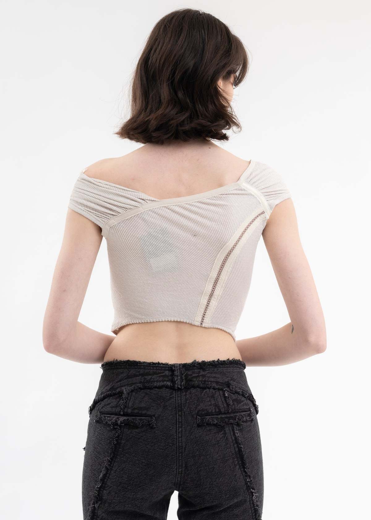 Hyein Seo Cross Stitch Top - Ivory | Garmentory
