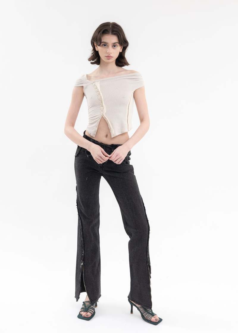 Hyein Seo Cross Stitch Top - Ivory | Garmentory