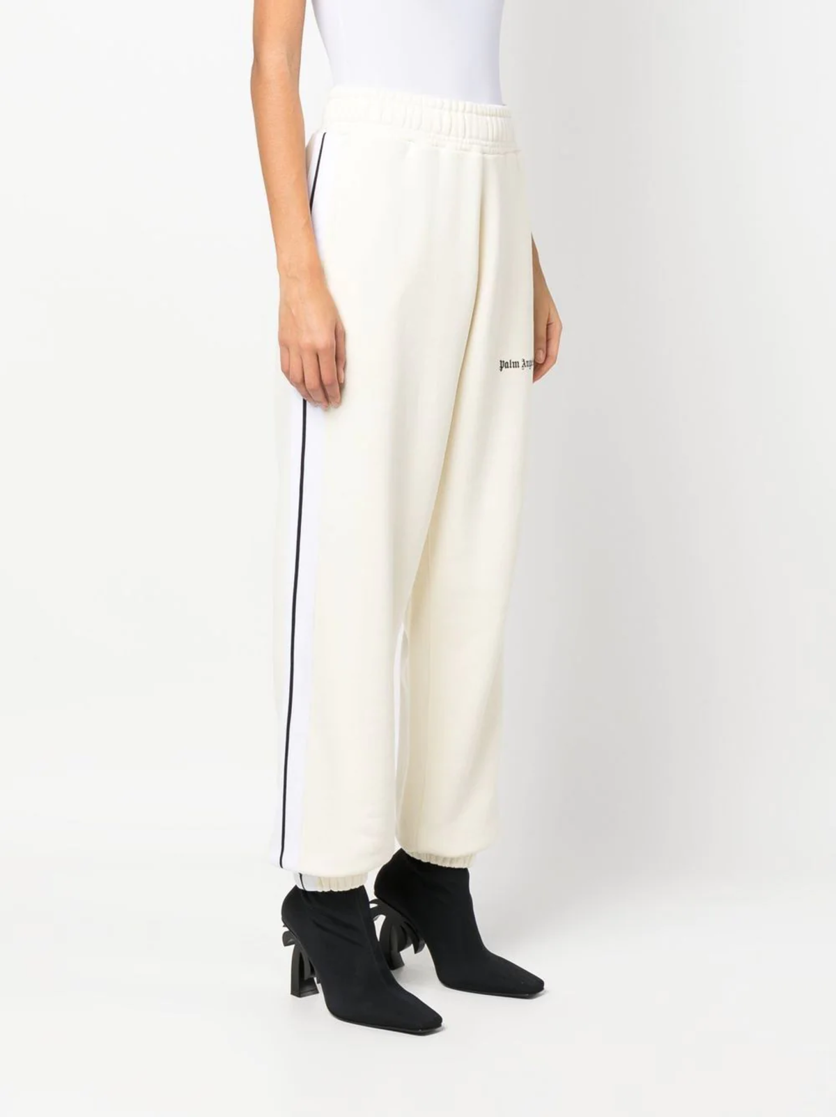 Palm Angels Track Sweatpants - Butter/Black | Garmentory