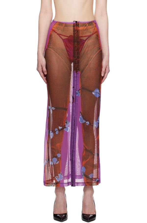 Y/Project Jean Paul Gaultier Edition Trompe L'Oeil Maxi Skirt