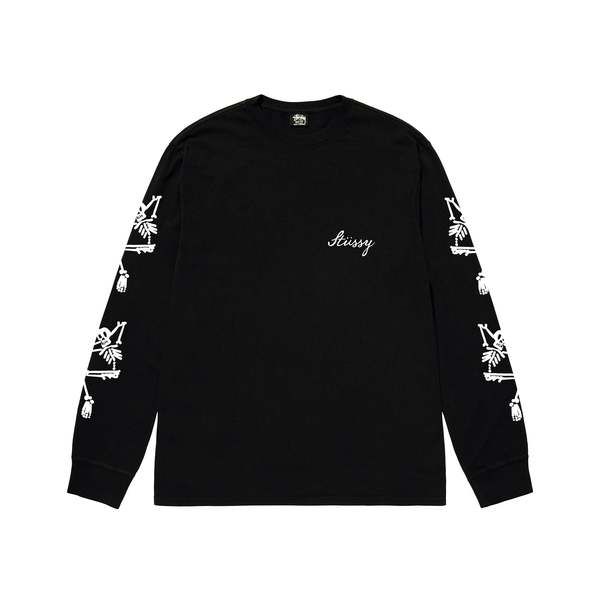 Stussy Paradise Lost LS Tee - Black | Garmentory