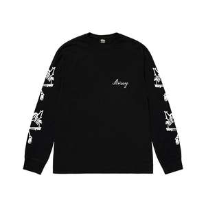 Stussy Paradise Lost LS Tee - Black | Garmentory