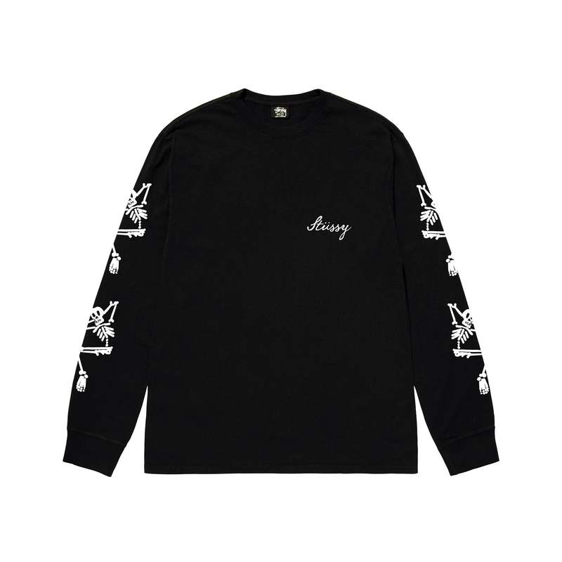 Stussy Paradise Lost LS Tee - Black | Garmentory