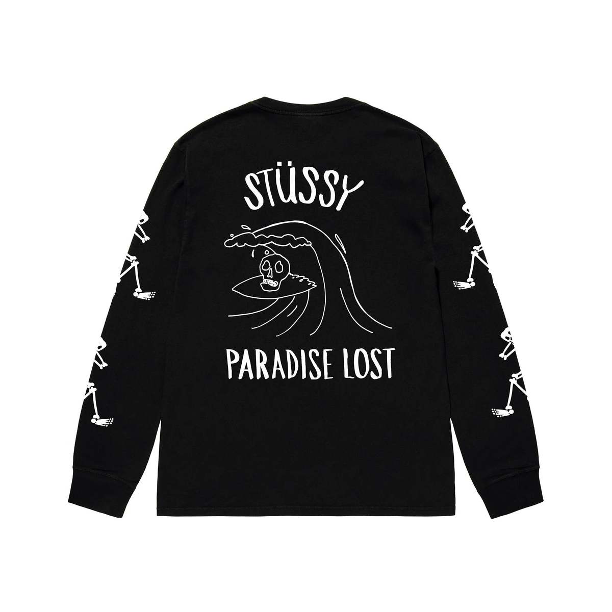 Stussy Paradise Lost LS Tee - Black | Garmentory