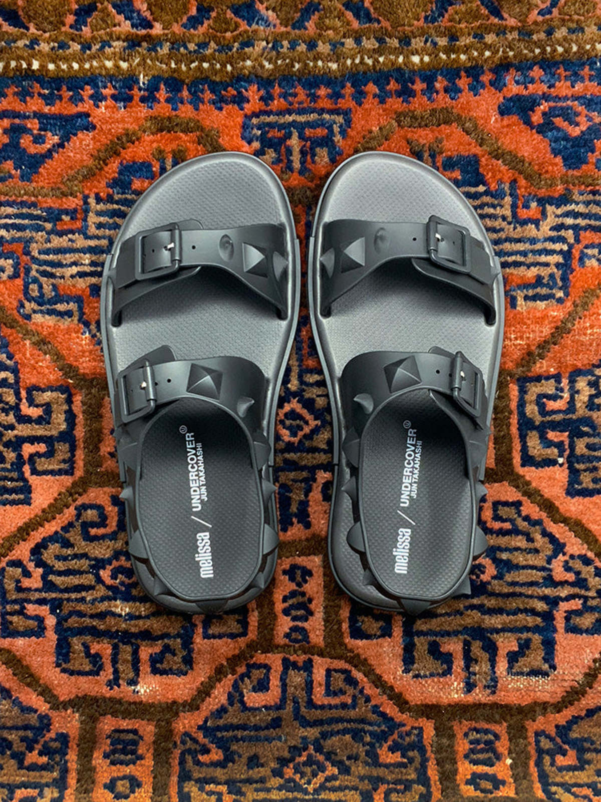 Undercover x Melissa Spikes Sandal - Black | Garmentory