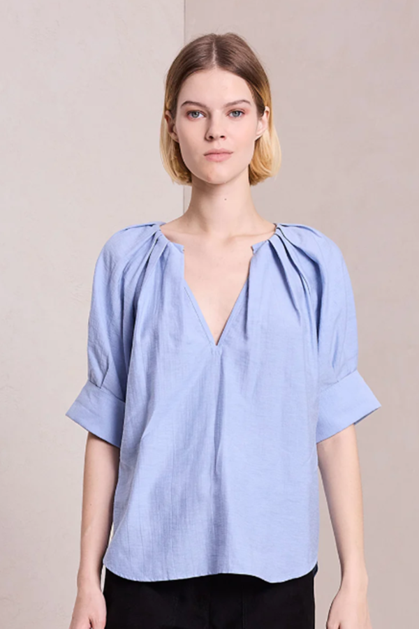 A.L.C. Carey Top - Powder Blue | Garmentory