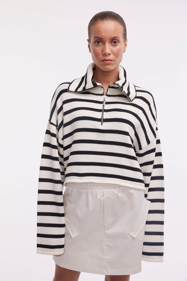 ニット・セーター HUECLOSET Openwork Short Sleeve Collar Knit 25KERO425 81ANbwc+CgL._AC_SX385_.jpg