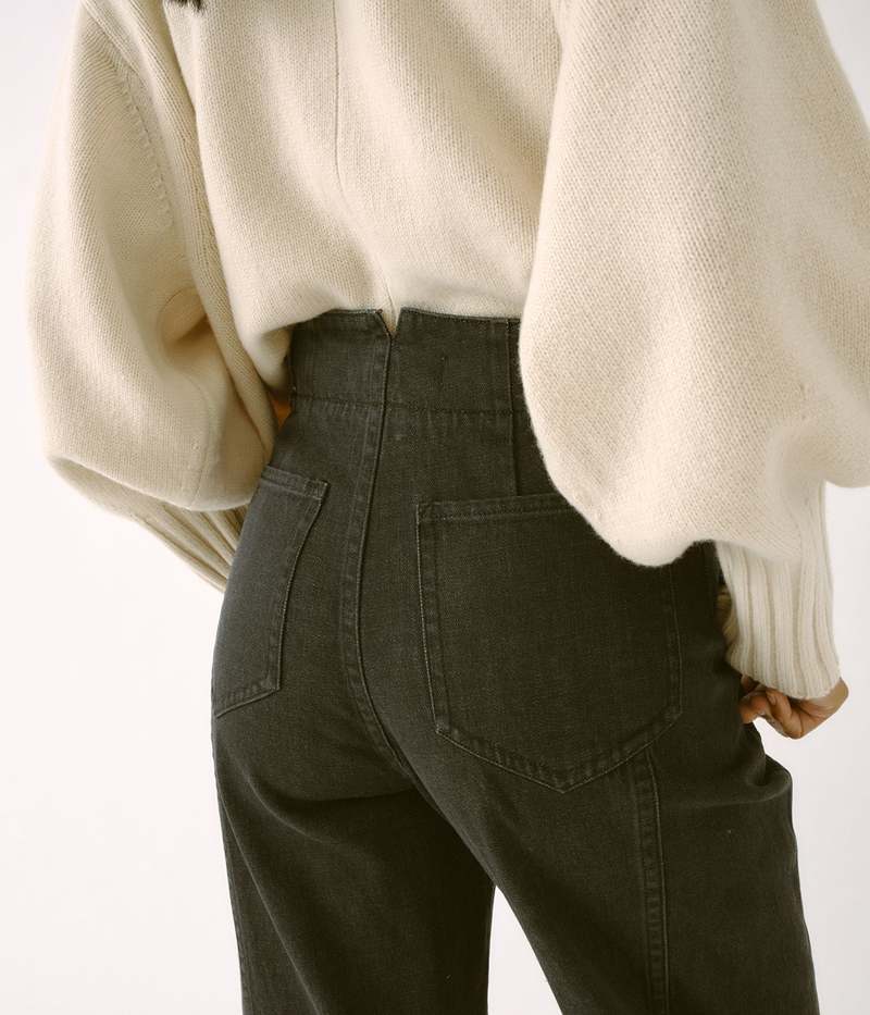 SAYAKA DAVIS NEW YORK Cocoon Denim Pants - Black