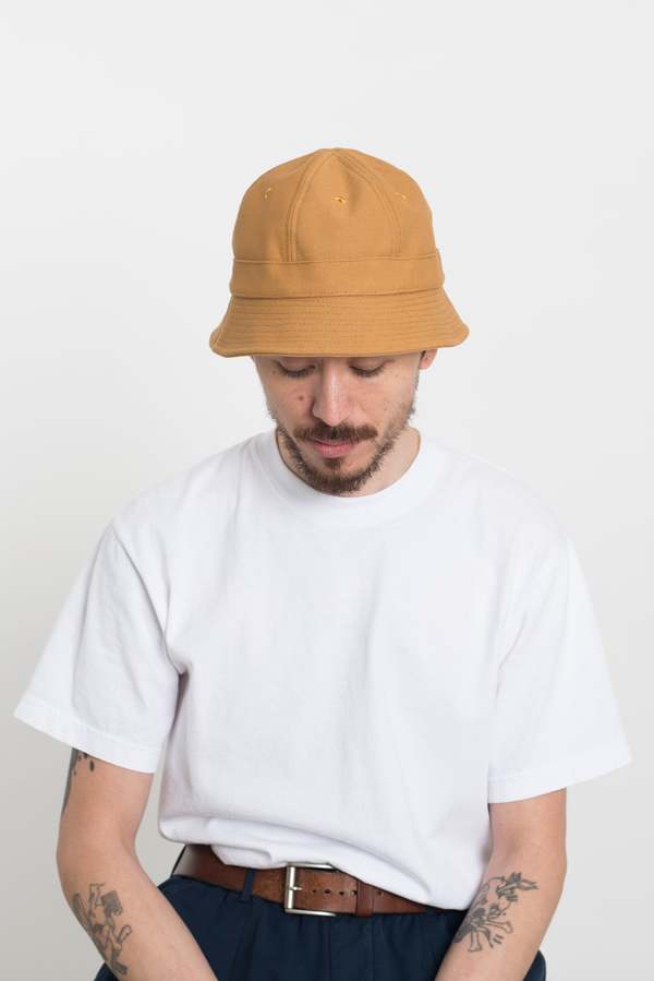 Universal Works Naval Hat - Canvas Cumin