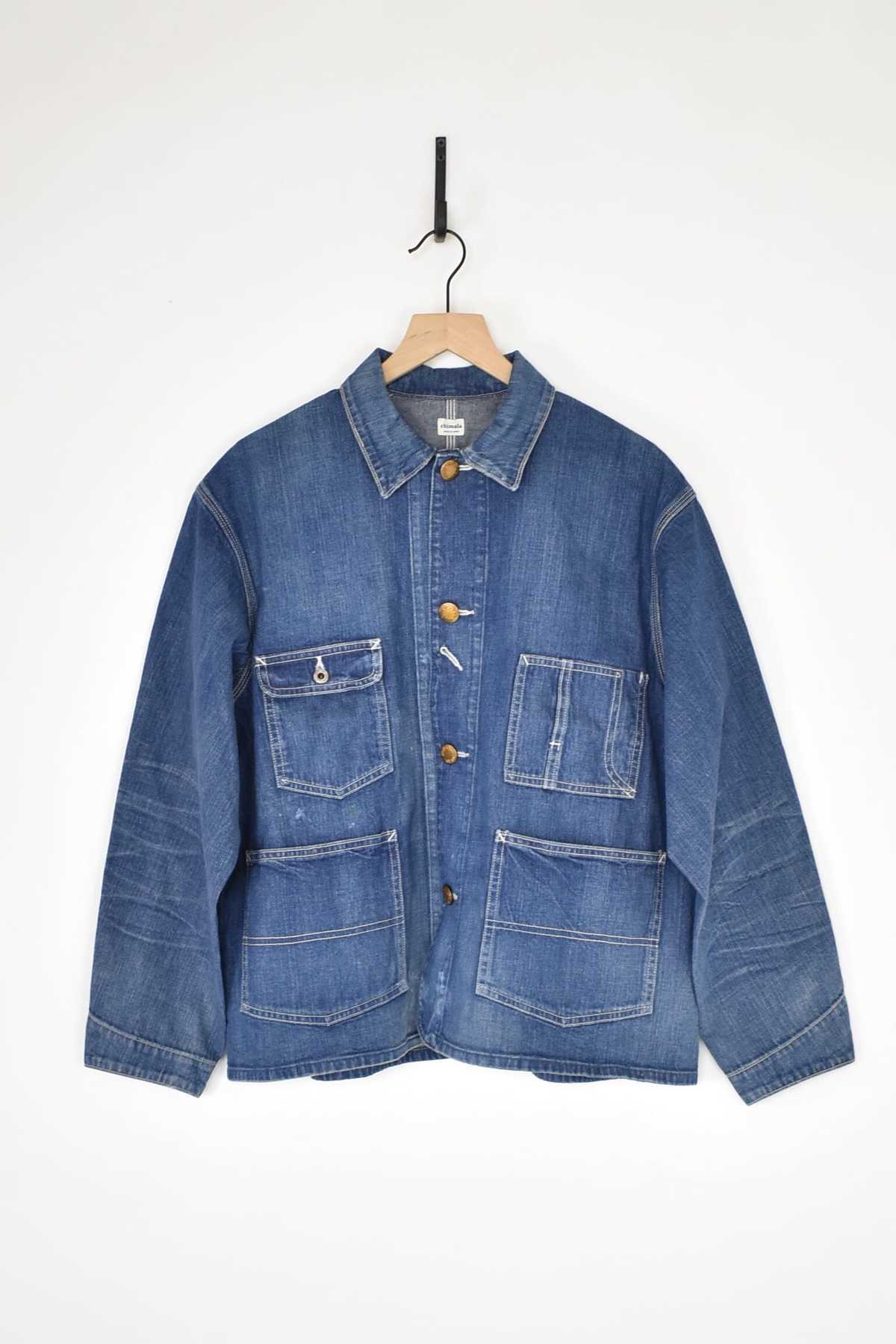 Chimala Unisex 11oz Workers Selvedge Nep Denim Chore Jacket