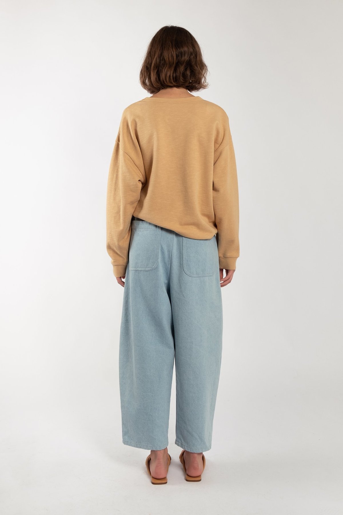 Micaela Greg - Barrel Pant Dark Indigo