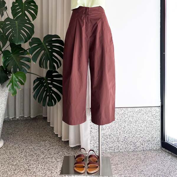 Studio Nicholson Dordoni Pants - Powder Cotton Chestnut | Garmentory