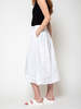 Aequamente Cotton Crinkled Skirt - White - Thumbnail 4