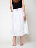Aequamente Cotton Crinkled Skirt - White - Thumbnail 5
