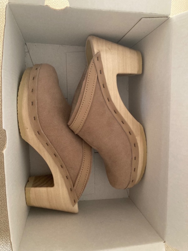 Dakota Shearling Clog on High Heel