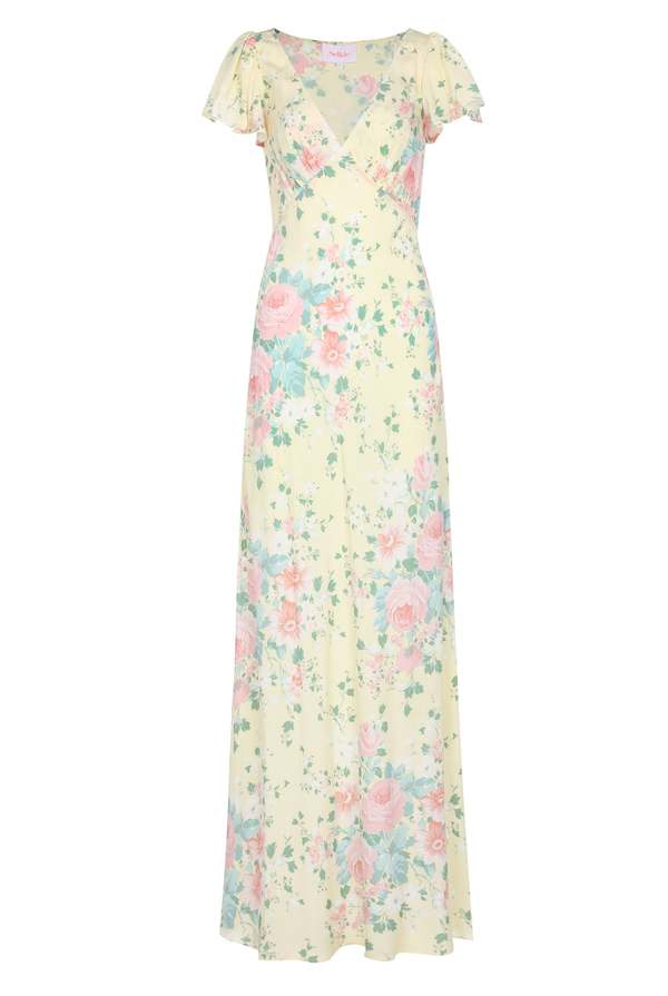 summer white and blue dress PRETTYGARDEN Summer Dress for Women Floral Sundress Spaghetti Strap Fl