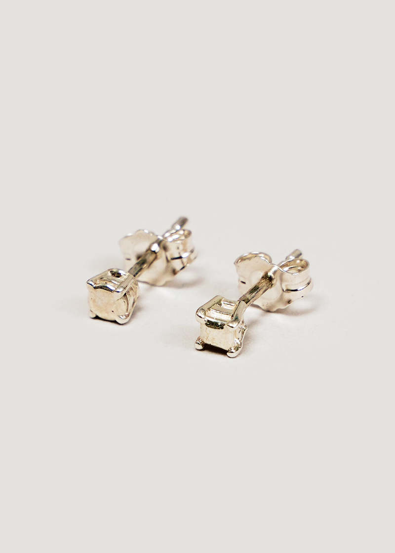 Martine Ali Stone Prince Earrings - Silver | Garmentory