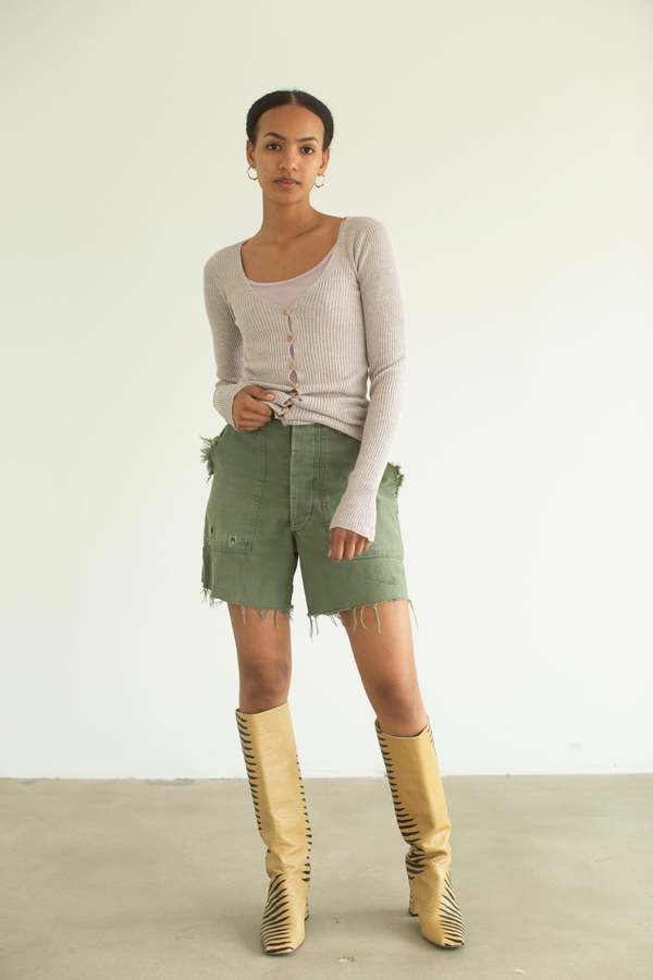 トップス BASERANGE Loulou Cardigan Baserange Loulou Cardigan - Blue Melange | Garmentory