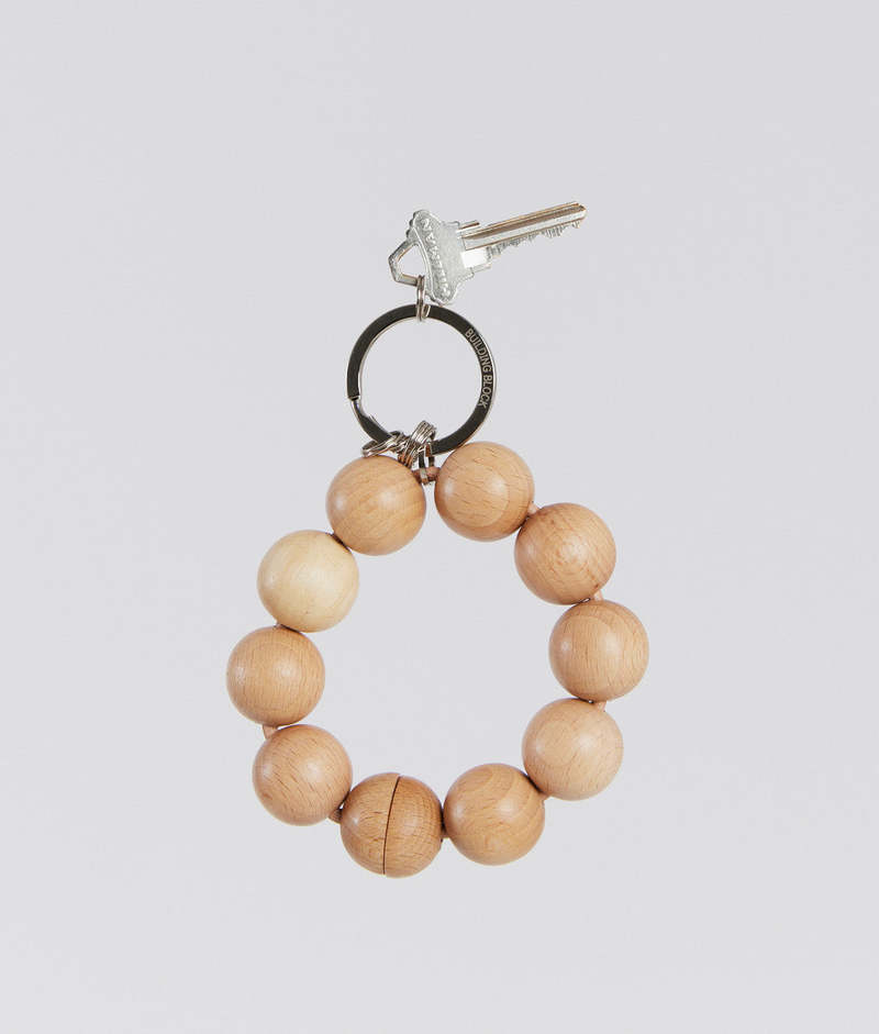 小物 BUILDING BLOCK Wood Ball Keychain Building Block WOOD BALL KEYCHAIN | Garmentory