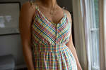 Myrtle Ellis Long Jumpsuit - Rainbow Plaid - Thumbnail 5