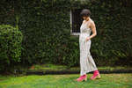 Myrtle Ellis Long Jumpsuit - Rainbow Plaid - Thumbnail 6