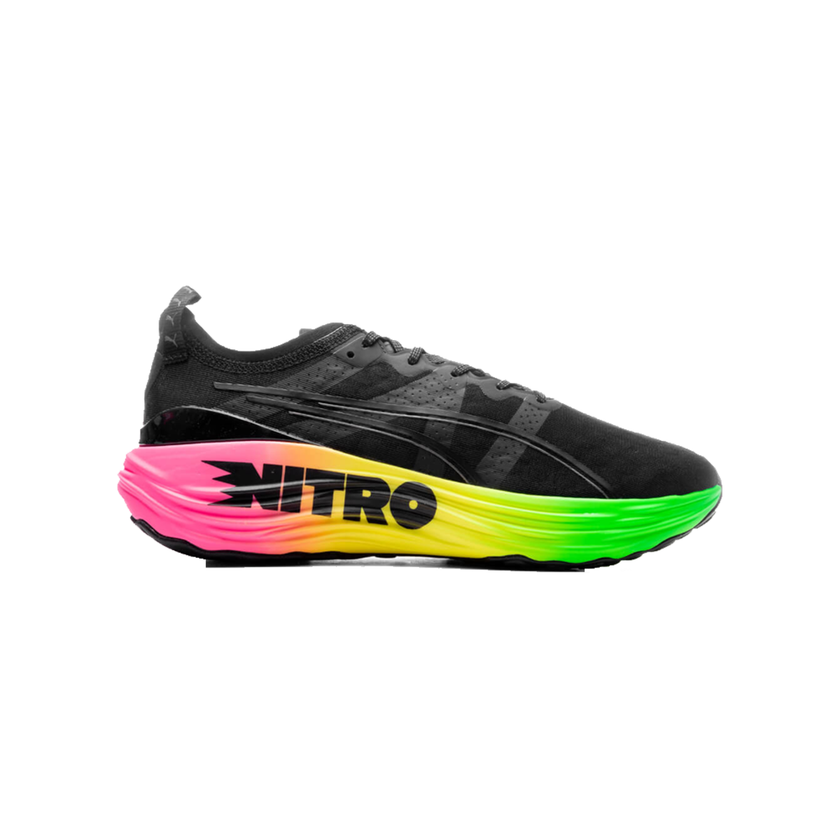 PUMA FOREVERRUN NITRO \'FUTROGRADE\' Mens Sneakers Black Shoes 380005-01 Size 9.5 Puma Foreverrun Nitro Futrograde in Black – Oneness Boutique main image 2