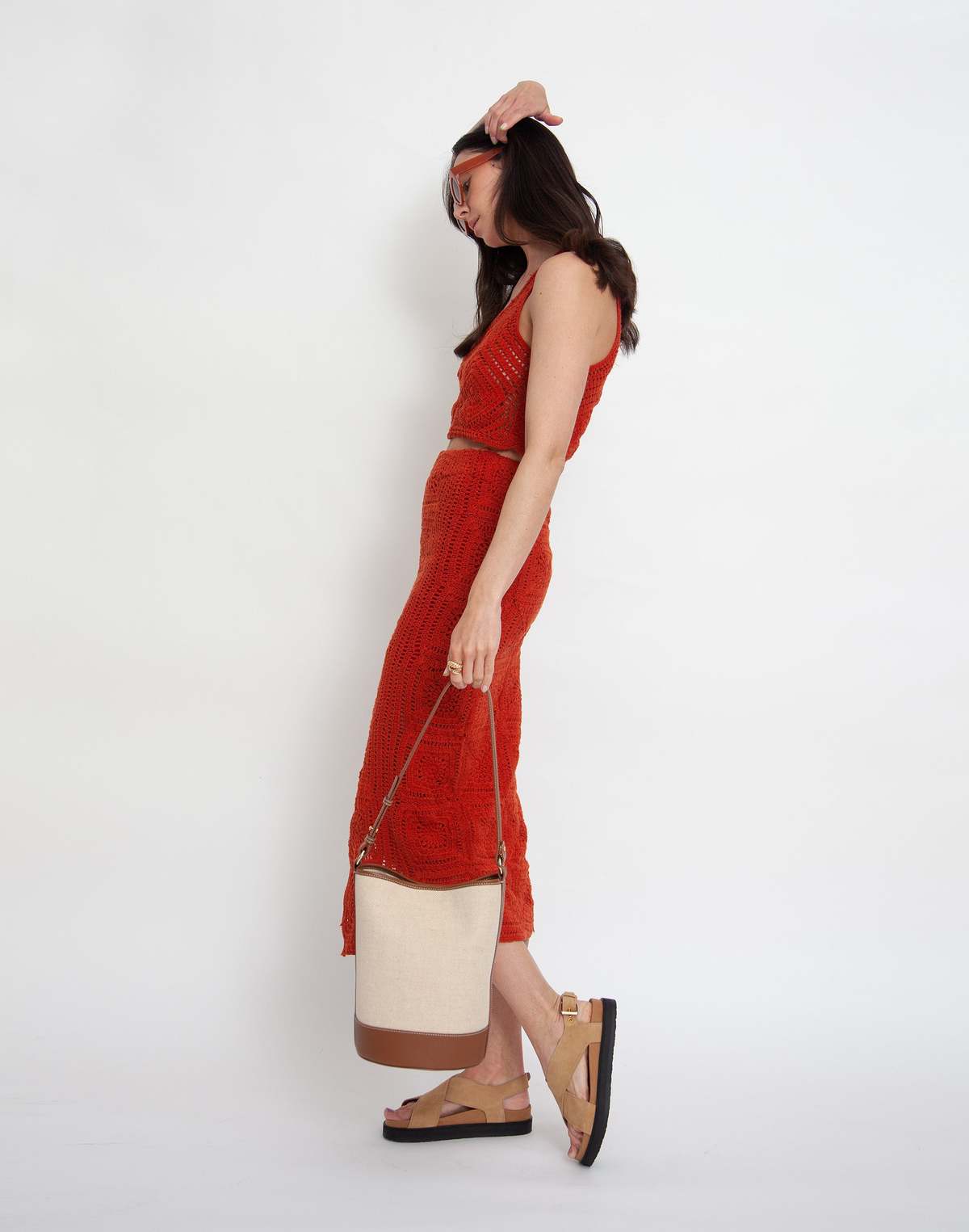 Hyer Goods Canvas Convertible Bucket Bag | Garmentory