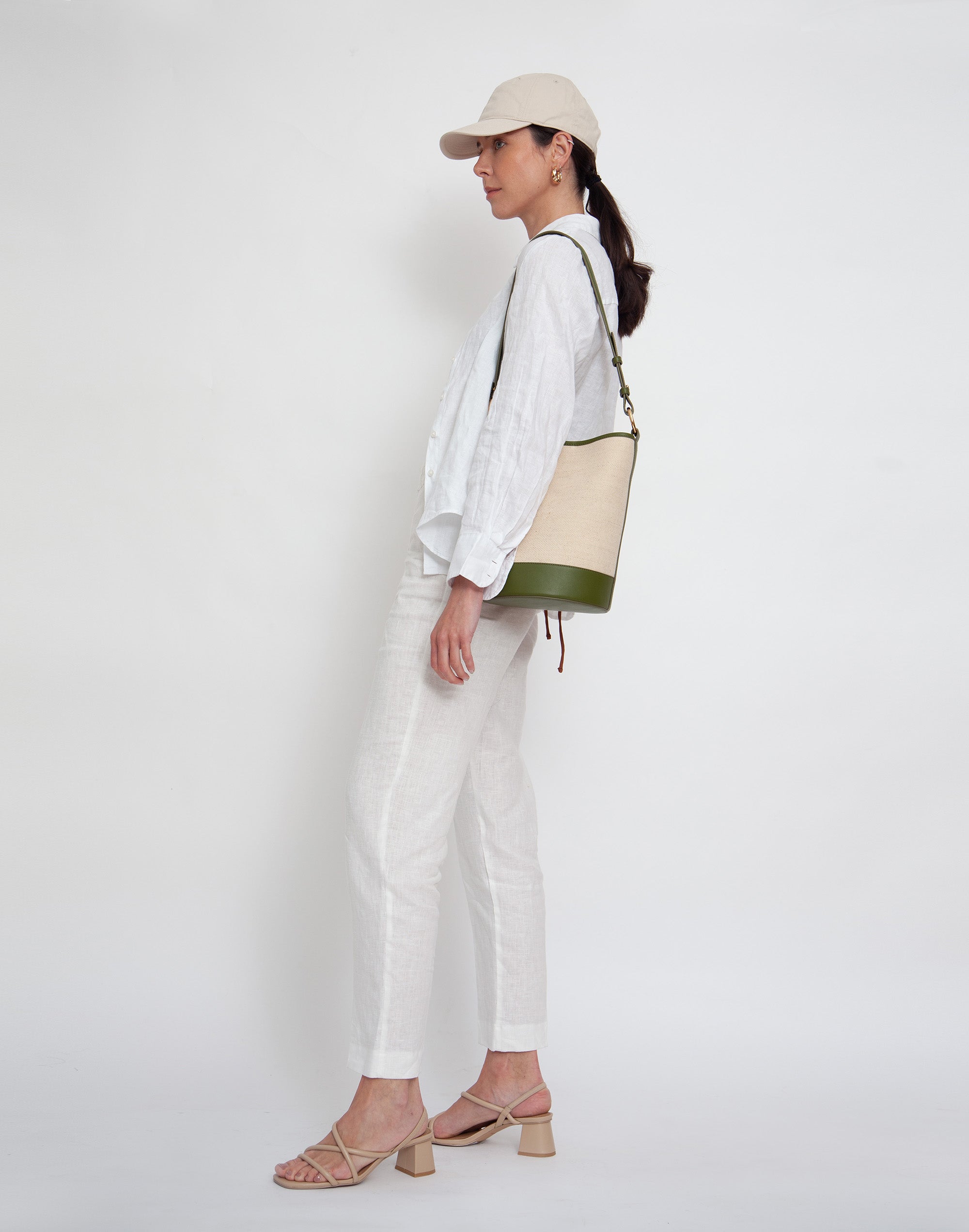 Hyer Goods Canvas Convertible Bucket Bag | Garmentory