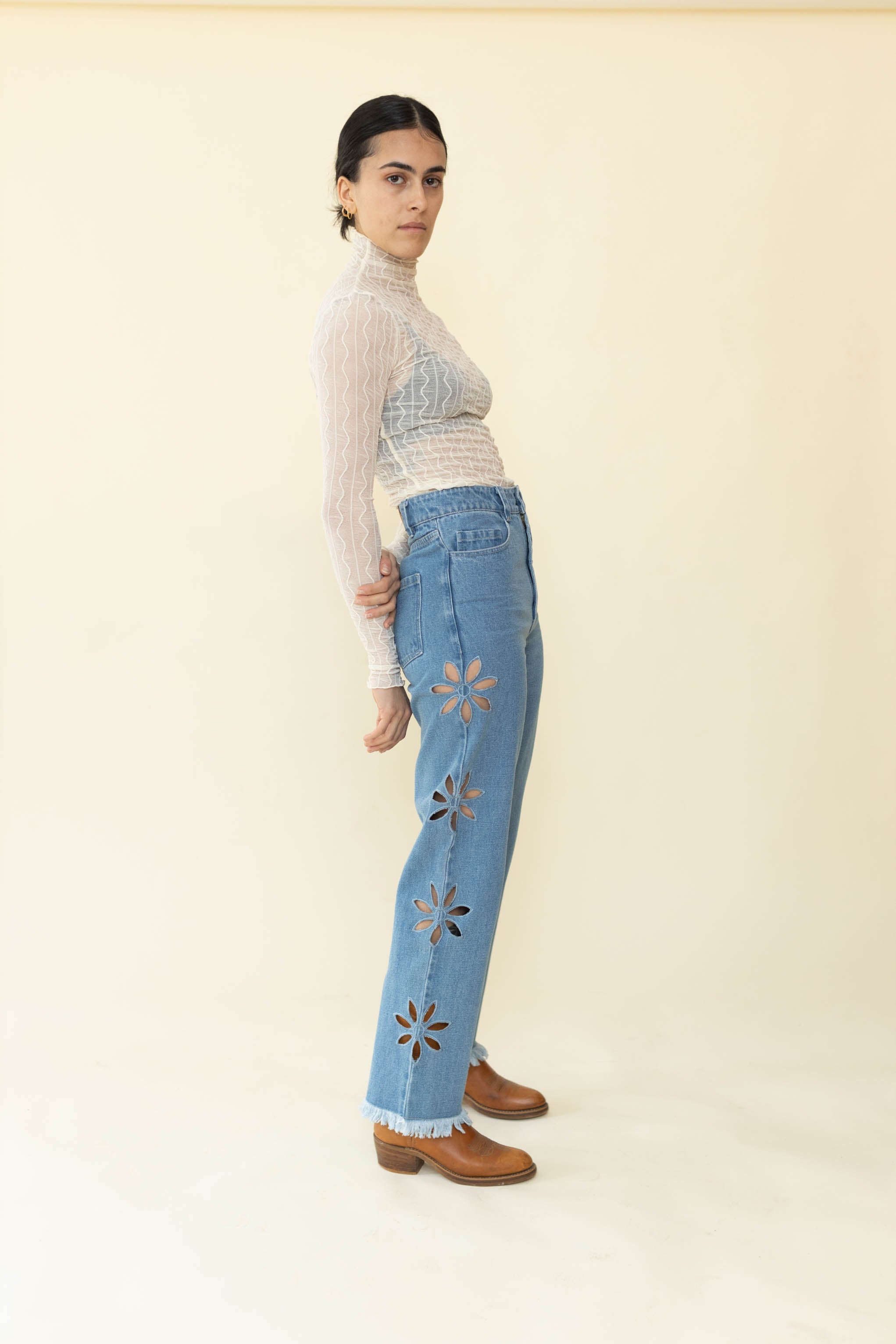 Tach Clothing Jazmin Denim Pant blue Garmentory