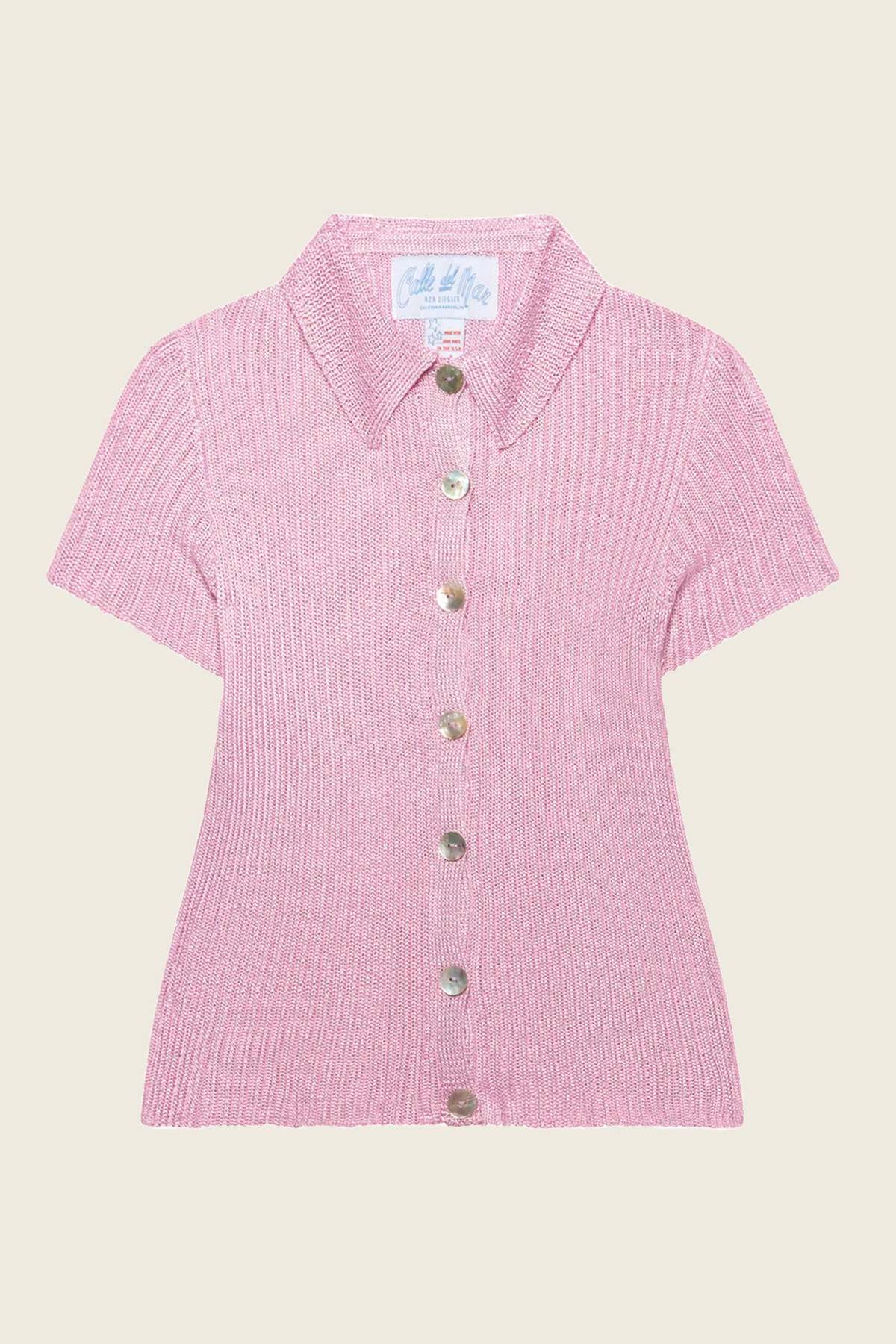 Calle Del Mar Ribbed Short Sleeve Cardigan | Garmentory