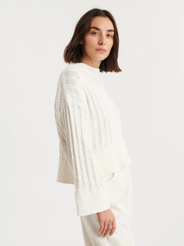 Holzweiler Hi Knit Sweater - White | Garmentory