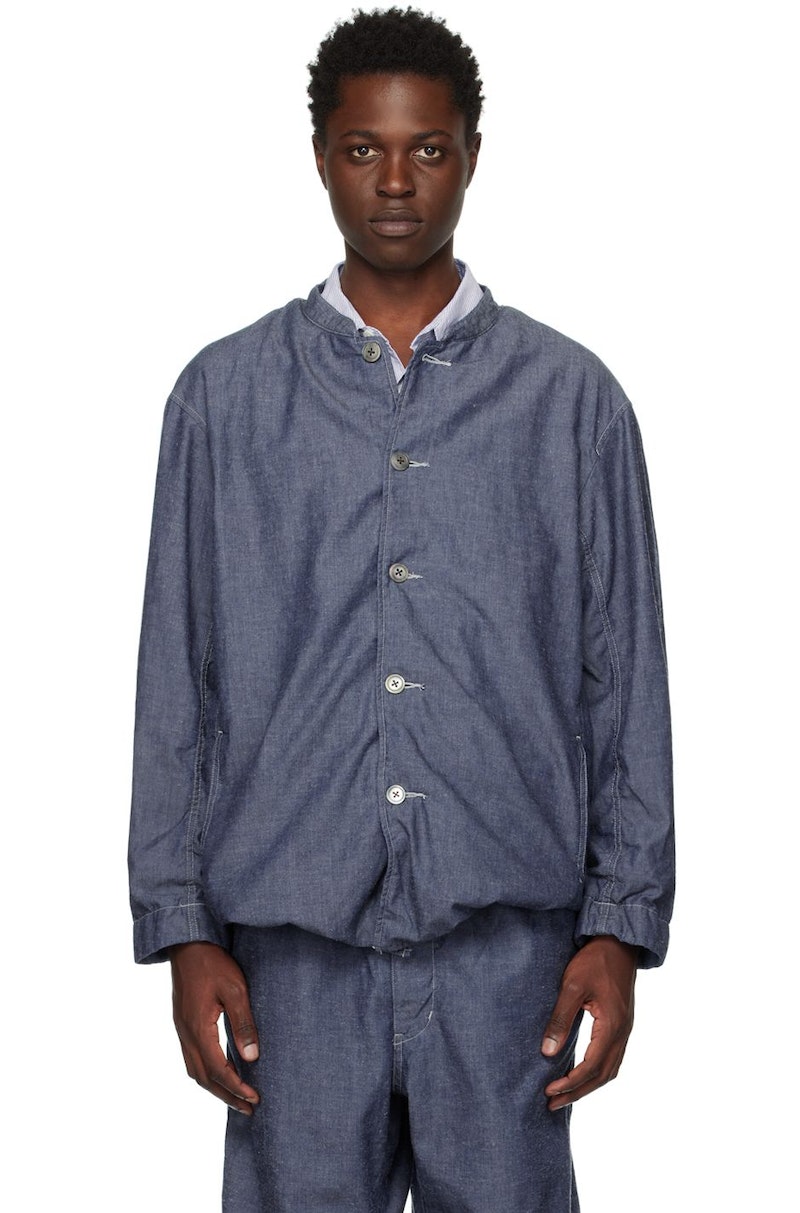 専用nanamica　Chambray Band Collar Jacket　М Nanamica-Band-Collar-Jacket---