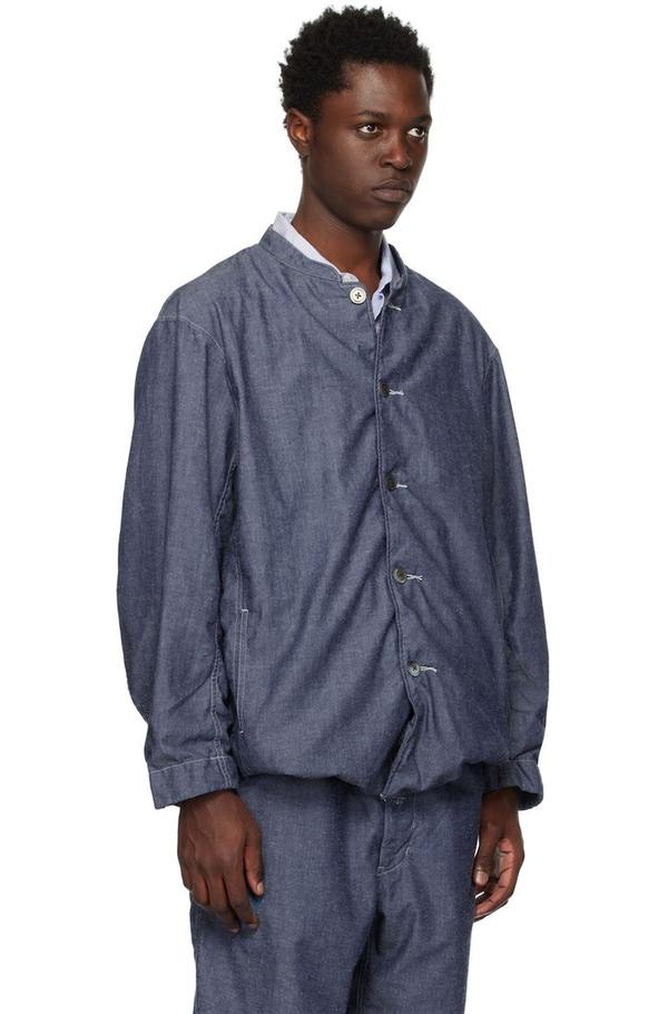 ナナミカ Chambray Band Collar Jacket サイズM Nanamica Band Collar Jacket - Indigo | Garmentory